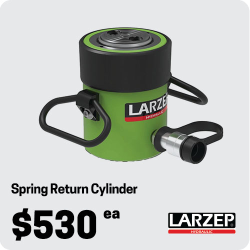 LARZEP Spring Return Cylinders - Single-Acting - 10 ton Capacity - 51 mm Stroke - SSM01005